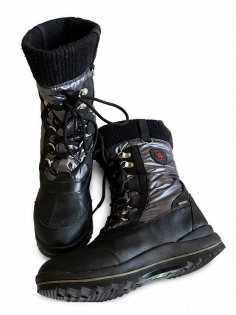 Cougar Canada Como 2 Black/Gray Winter Boots Size 10M